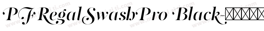 PFRegalSwashPro Black字体转换